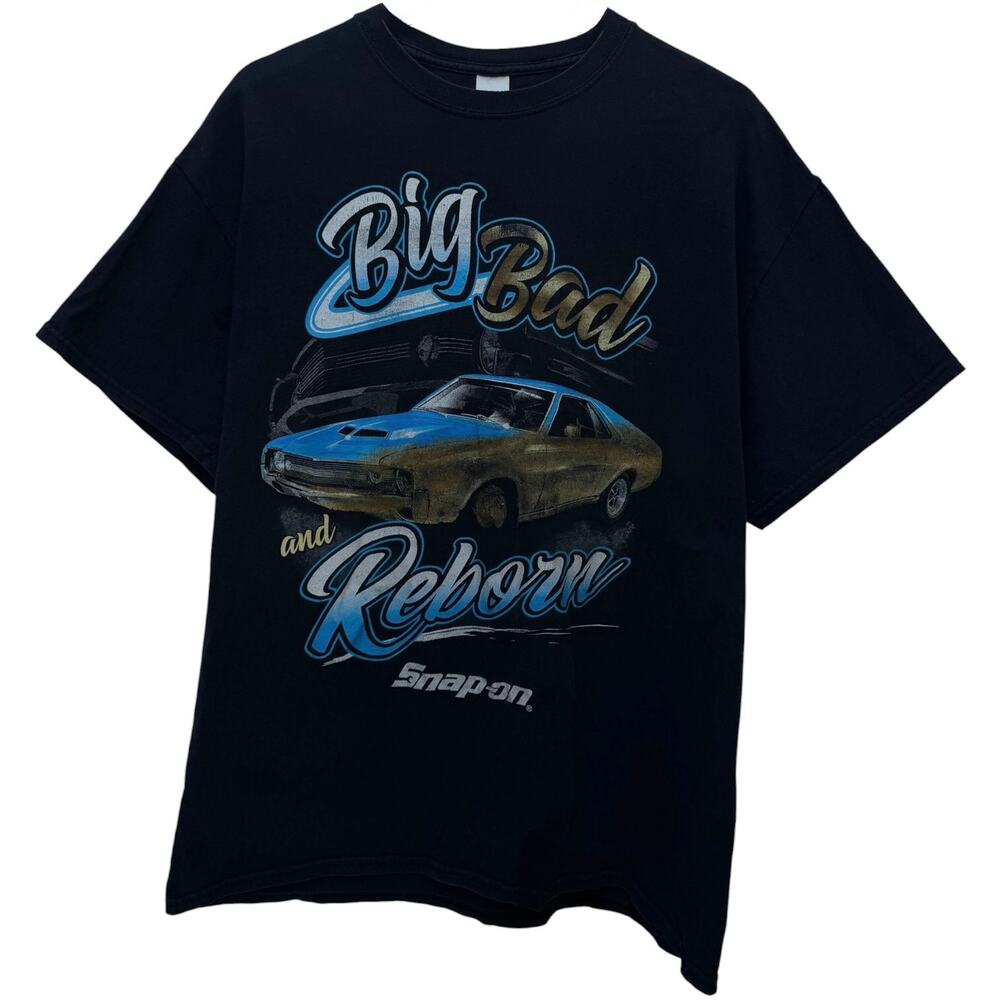 Snap-on Big Bad And Reborn Graphic T Shirt Mens XL Black Car Graphic Tee